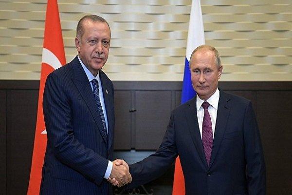 اردوغان روز پیروزی را به پوتین تبریک گفت اردوغان روز پیروزی را به پوتین تبریک گفت