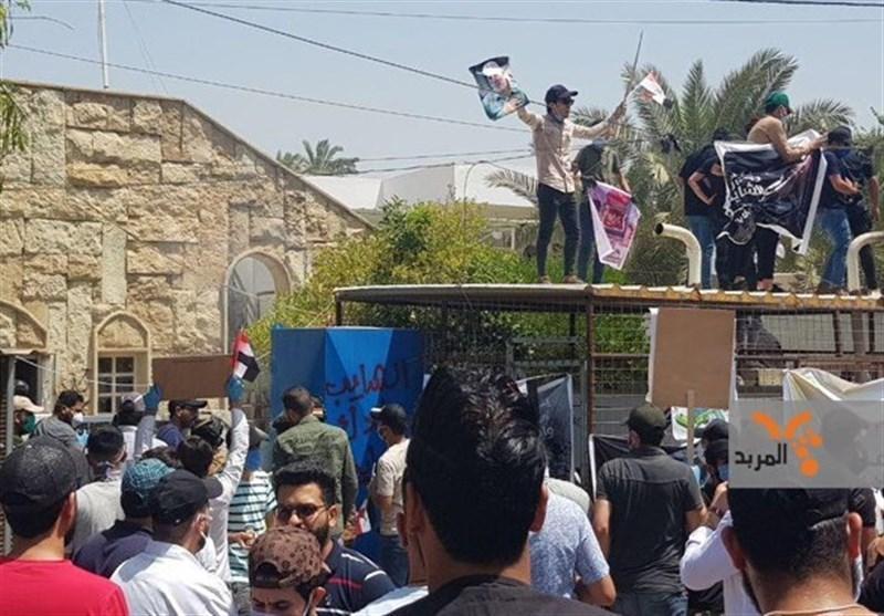 عراق، تظاهرات در بغداد علیه رسانه هتاک سعودی عراق، تظاهرات در بغداد علیه رسانه هتاک سعودی